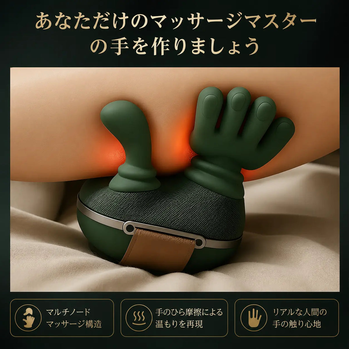 全身対応 4Dハンドマッサージャー 温熱機能付き