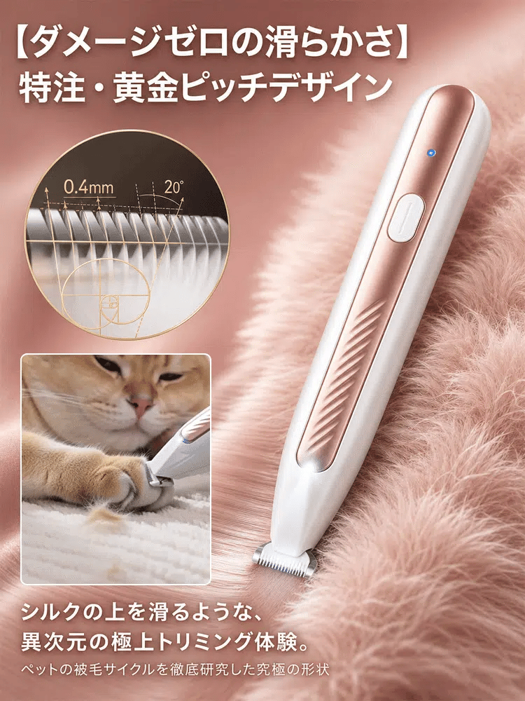 SERENA LEDライト付き ペット足裏トリマー｜犬・猫兼用