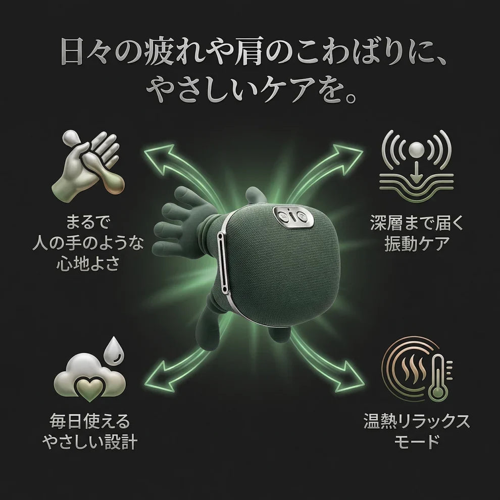 全身対応 4Dハンドマッサージャー 温熱機能付き